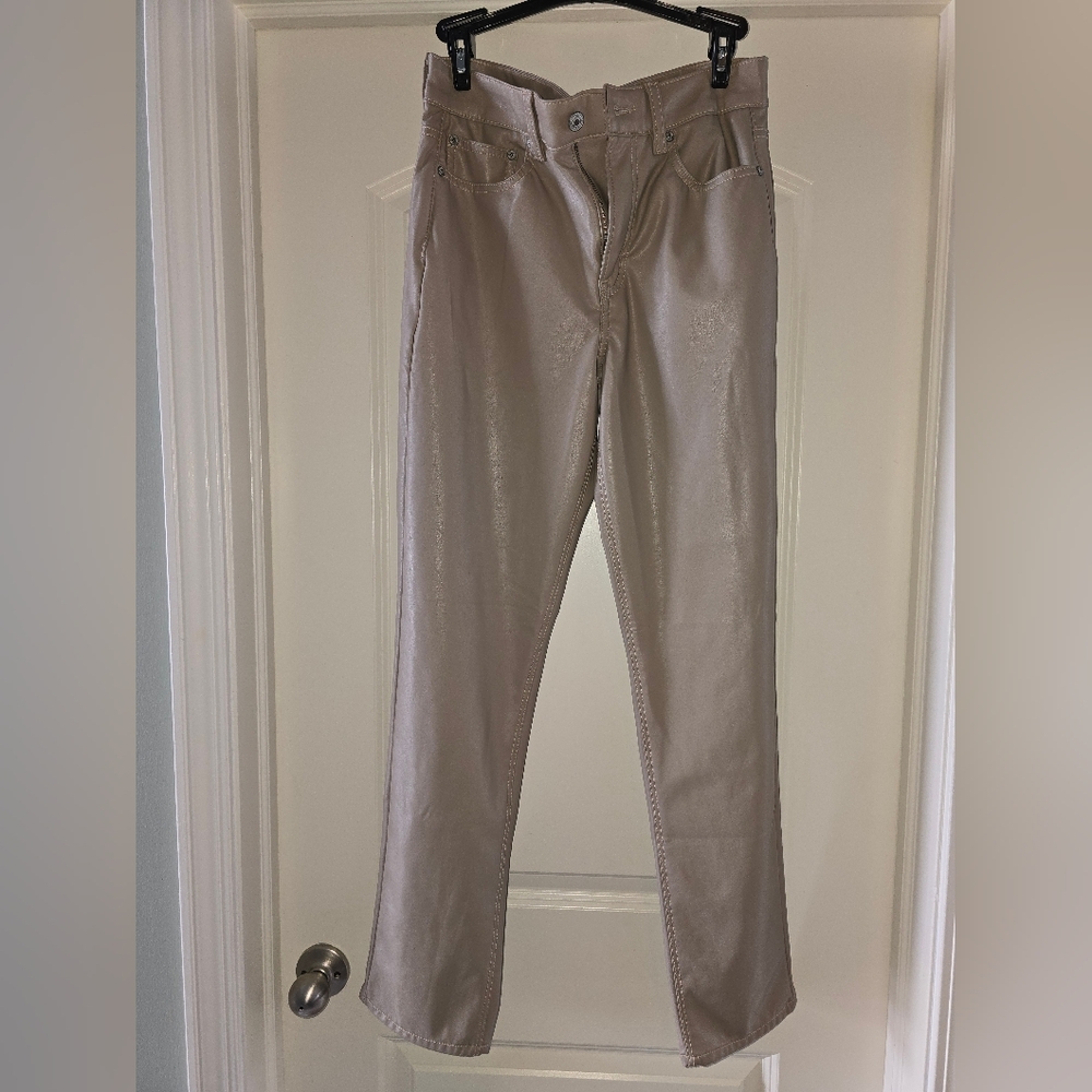 American Eagle Beige vegan Leather Pants
